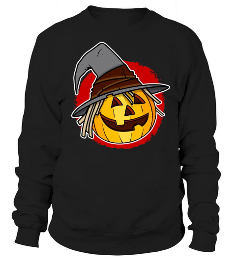 Pumpkin In Hat  Halloween Sweatshirt Unisex