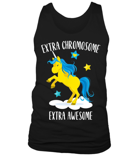 Down Syndrome Awareness Extra Awesome Unicorn T-shirt Tank Top Unisex