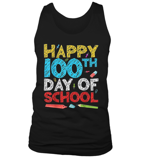 Happy 100th Day Of School Tank Top Unisex