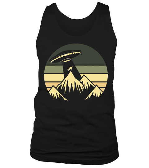 Vintage UFO Alien 34 Tank Top Unisex