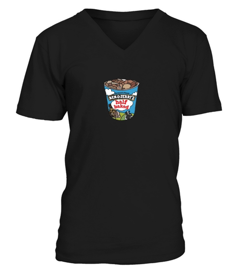 Ben And Jerrys Half Baked Ice Cream V-Neck T-shirt