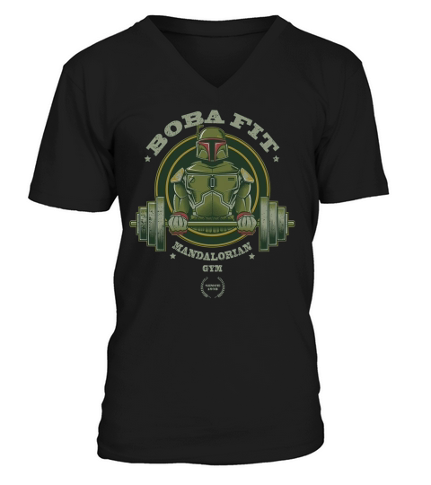 boba fit mandalorian star war V-Neck T-shirt