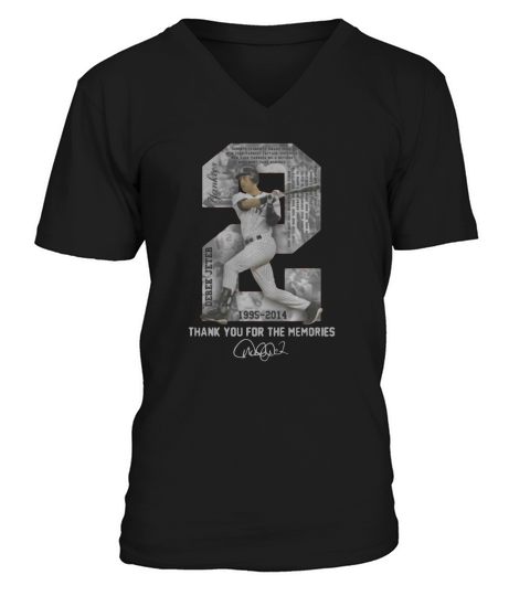 Derek Jeter thank you for the memories V-Neck T-shirt