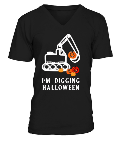 I Am Digging Halloween V-Neck T-shirt
