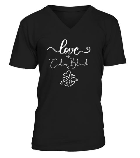 love is color Blind V-Neck T-shirt