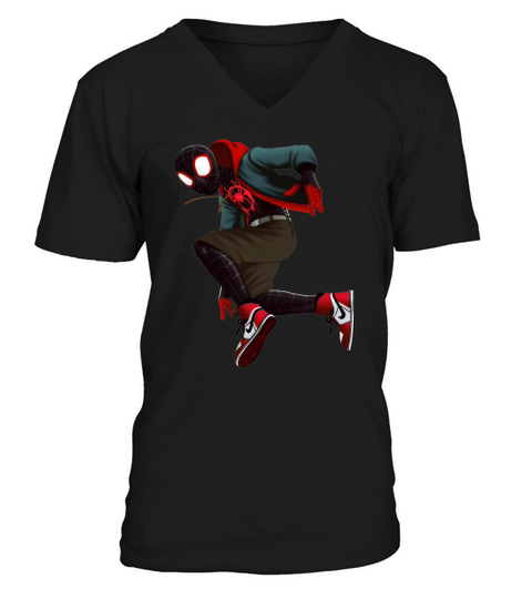 Spider-Verse Miles Morales t-shirt V-Neck T-shirt
