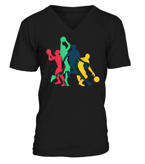 Vintage Basketball V-Neck T-shirt