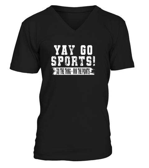 Yay Go Sports Vintage Sports V-Neck T-shirt
