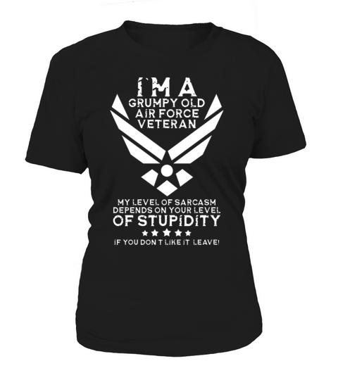 im a grumpy old air force veteran veterans day Women's T-Shirt