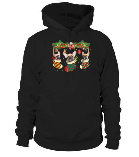 Funny French Bulldog Christmas Socks Xmas Dog Lover Gift Hoodie Unisex