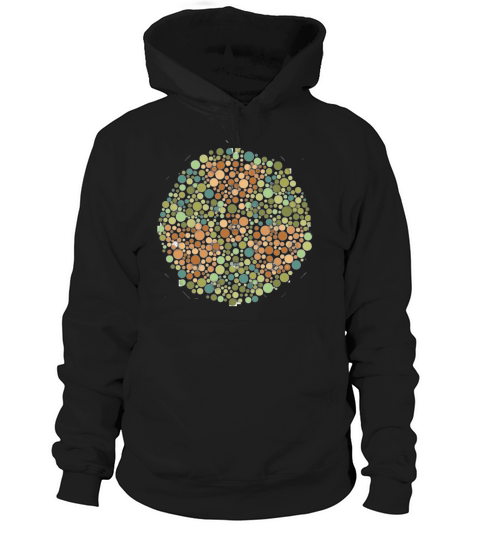 Ishihara Radiation Symbol colorblind Hoodie Unisex
