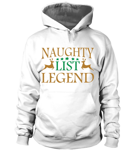 Naughty List Legend Christmas Hoodie Unisex