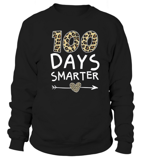 100 Days Smarter Leopard Sweatshirt Unisex