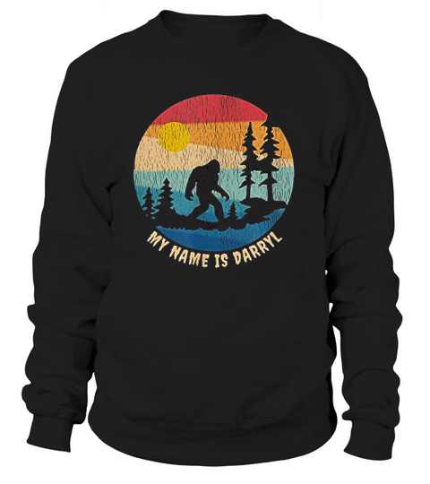 My Name Is Darryl Distressed Vintage Bigfoot Sweatshirt Unisex