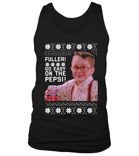 Kevin Mccallister Go Easy On The Pepsi Ugly Christmas Tank Top Unisex