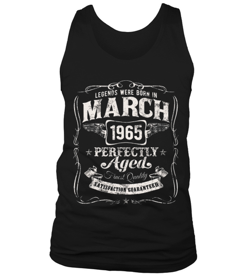 March 1965 Vintage 54th Birthday Gift New! T-shirt Tank Top Unisex