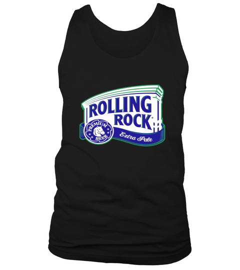Rolling Rock Logo T-Shirt Tank Top Unisex