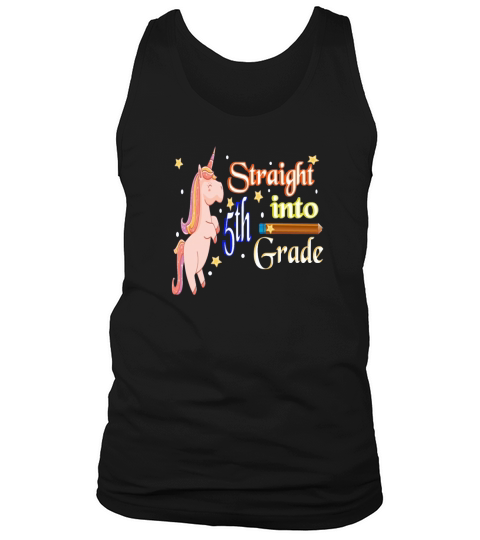 straight into 5th fifth grade unicorn back to school Tank Top Unisex