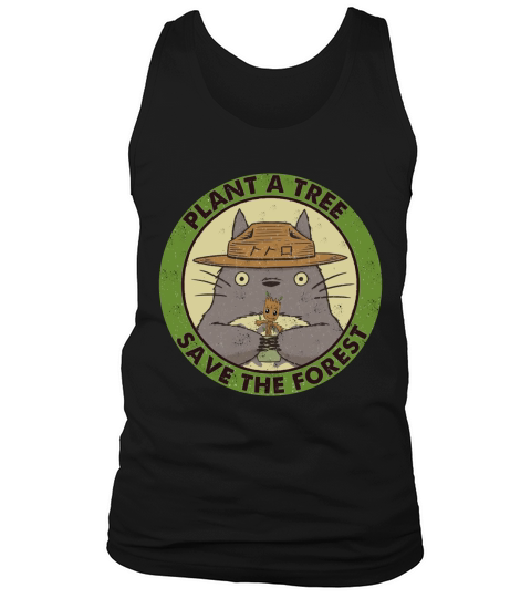 Totoro Plant A tree Save The Forest Tank Top Unisex