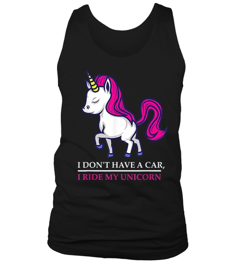 Unicorn Rider Girl Riding Horses Rainbow Mythical Tank Top Unisex