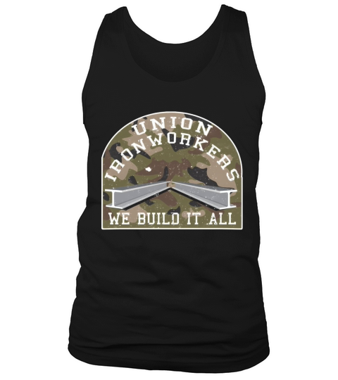 Union Ironworker Camouflage Laborer Tank Top Unisex