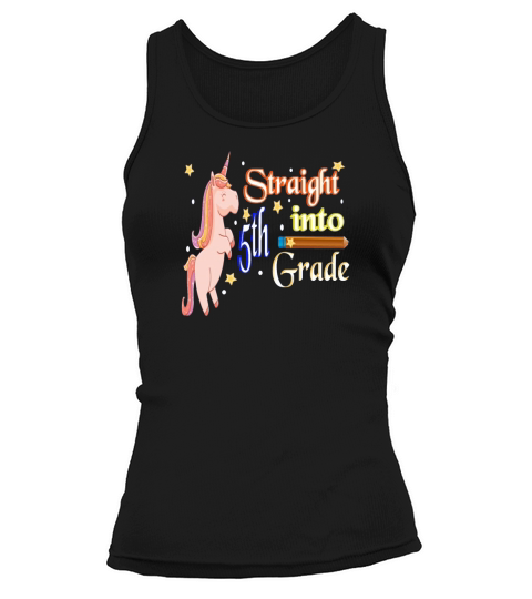 straight into 5th fifth grade unicorn back to school Tank top Woman