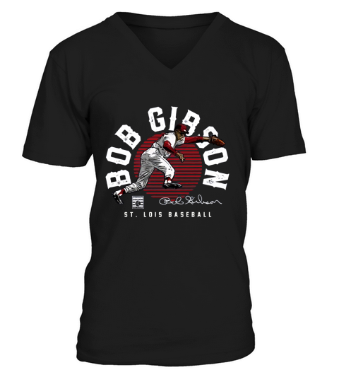 Bob Gibson Vintage V-Neck T-shirt