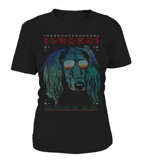 Neon Christmas Saluki T-shirt Women's T-Shirt
