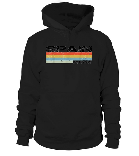 Spain & Spanish Language Espana Retro Vintage Stripes Hoodie Unisex