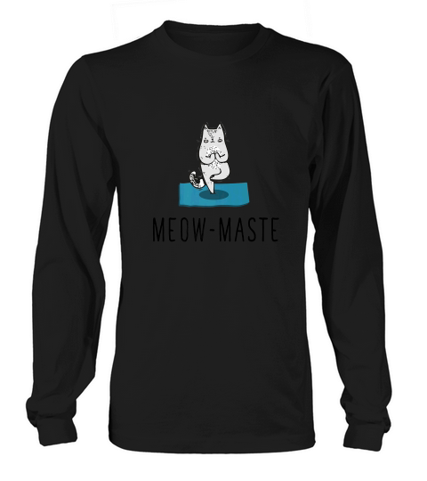 Meow Namaste Yoga Cat Long sleeved Unisex