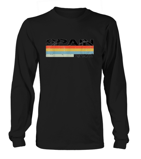 Spain & Spanish Language Espana Retro Vintage Stripes Long sleeved Unisex