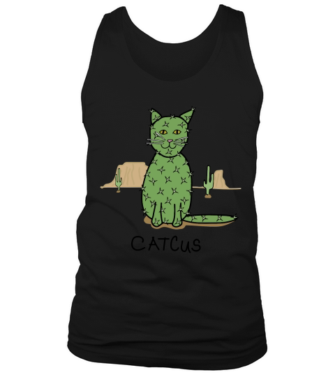 "Catcus" Cactus in Desert T-Shirt Unisex Tank Top Unisex