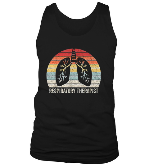 Vintage Retro Respiratory Therapist Lung Tank Top Unisex