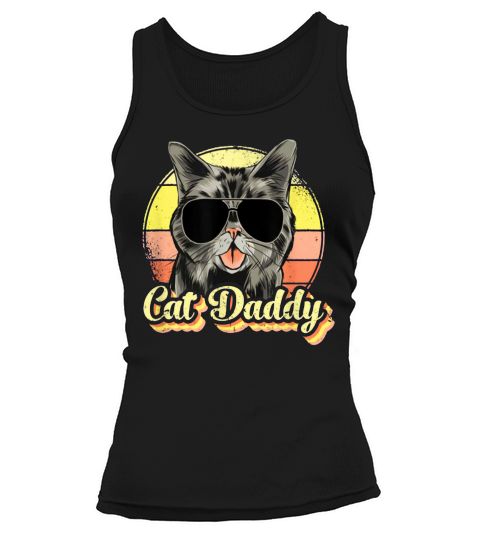 Cat Daddy Cat Lover Vintage Father’s Day Shirt Tank top Woman