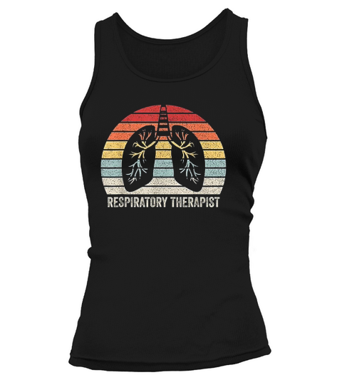 Vintage Retro Respiratory Therapist Lung Tank top Woman