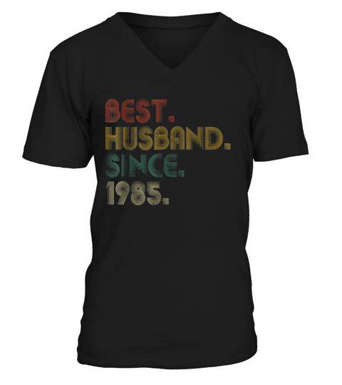 Best Husband Since 1985 V-Neck T-shirt