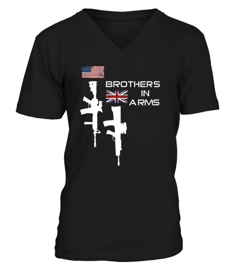 Brothers in Arms US UK V-Neck T-shirt