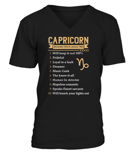 CAPRICORN V-Neck T-shirt