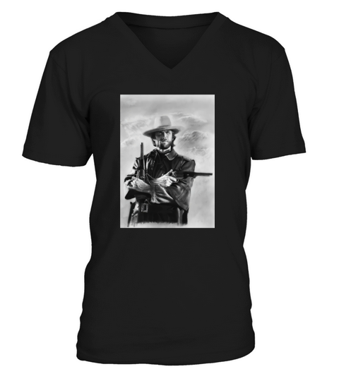 Clint Eastwood The Outlaw Josey Wales  - Apron V-Neck T-shirt