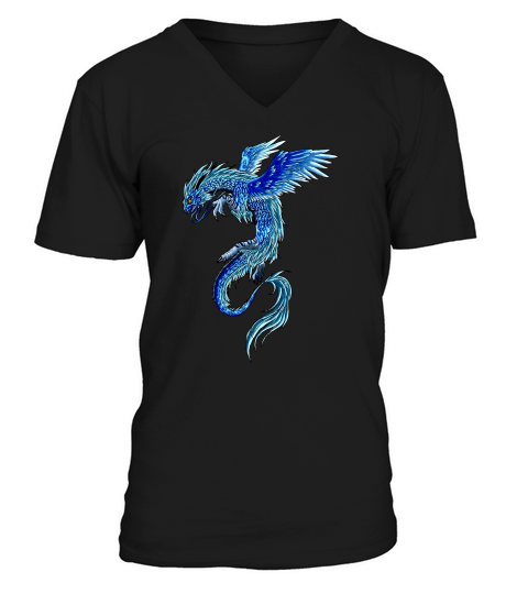 dragon colorful Womens Sweatshirt V-Neck T-shirt