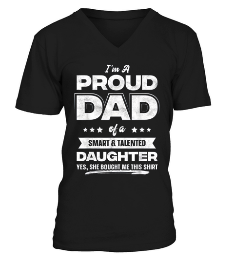 I Am A Proud Dad V-Neck T-shirt