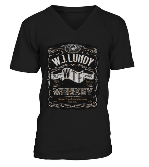 Wj Lundy Wtf Whiskey Long Sleeve V-Neck T-shirt