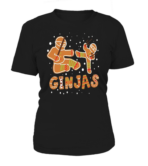 Ginjas Gingerbread Ninjas T Shirt Funny Christmas Women's T-Shirt