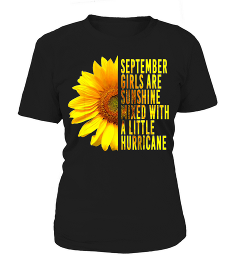 September Girls Are Sunshine Mixed Hurricane Sunflower T-shirt Women's T-Shirt