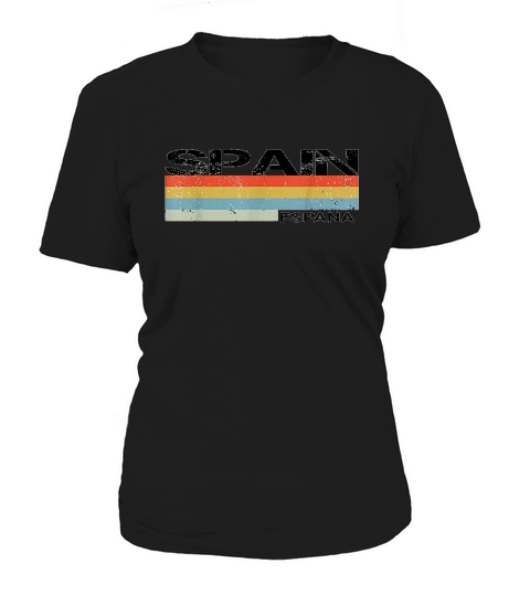 Spain & Spanish Language Espana Retro Vintage Stripes Women's T-Shirt