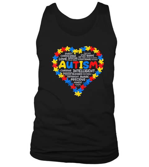 Awareness Heart Tank Top Unisex