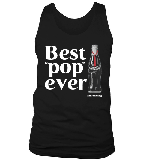 Coca-Cola Best Pop Ever Dad Bottle Graphic T-Shirt Tank Top Unisex