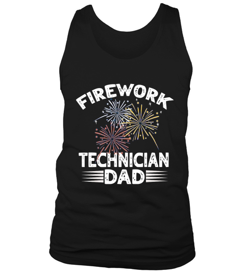 father day Firework Technician Daddy Funny America Tank Top Unisex