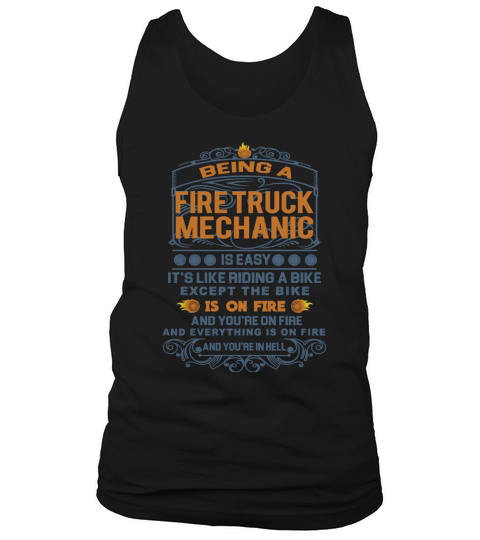 FIRE TRUCK MECHANIC FRideaBike Tank Top Unisex