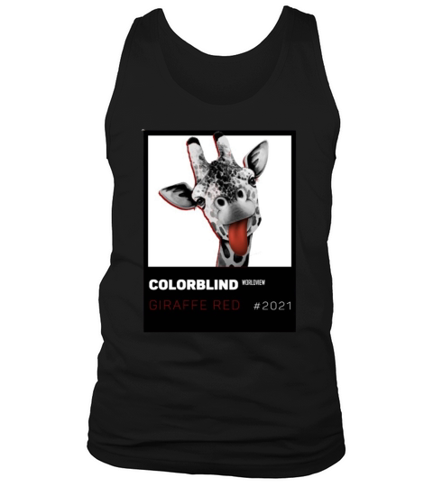 GIRAFFE RED   black card   by COLORBLIND WView Tank Top Unisex